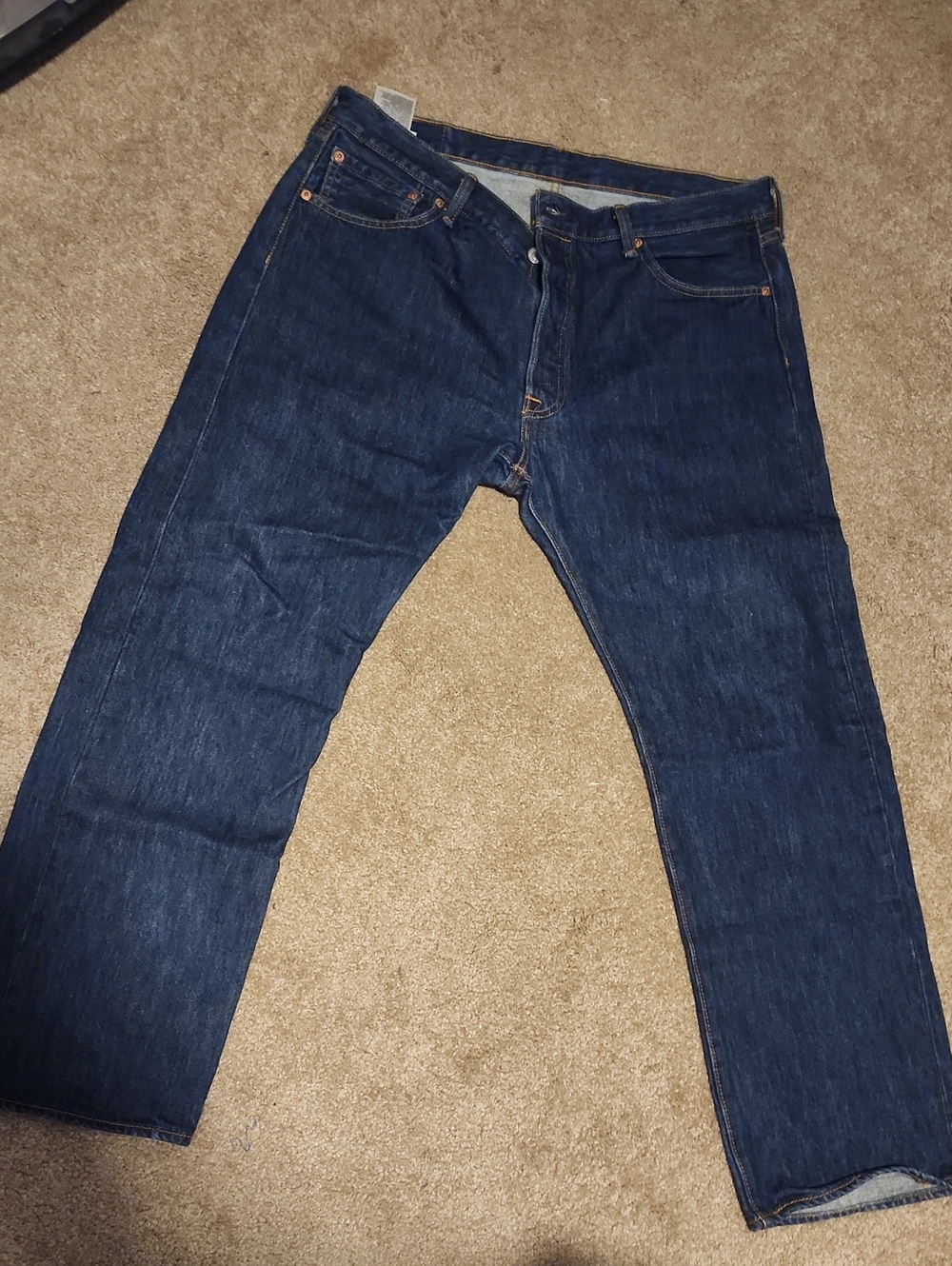 Levi's Men’s Relaxed Straight Jeans - Dark Blue Denim